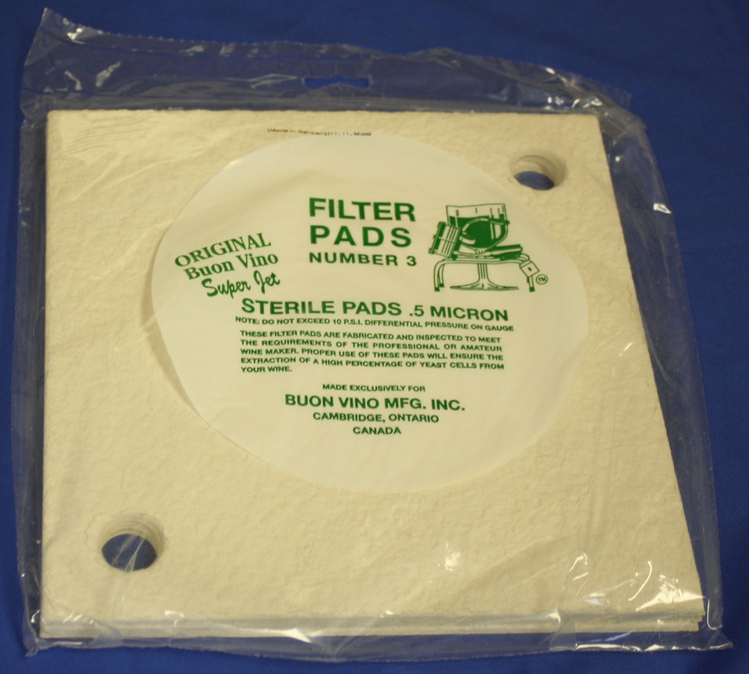 Super Jet Filter Pads - Sterile (No.3)